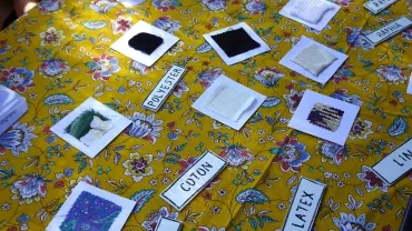 jeu sur l'origine des différentes textures de tissu